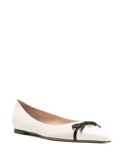 Valentino Garavani Flat Shoes Ivory — New Arrival