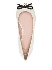 Valentino Garavani Flat Shoes Ivory — New Arrival