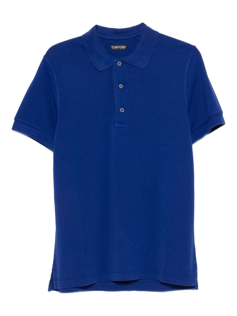 Tom Ford Cotton‑Blend Polo — Royal Blue Piqué
