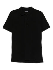 Tom Ford Black T-Shirts & Polos — Refined Cotton Piqué