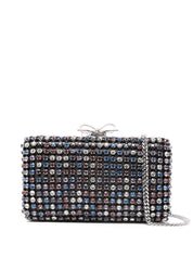 MultiColour Crystal‑Embellished Clutch — Self‑Portrait
