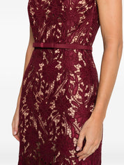 Self‑portrait Dresses Bordeaux — Silk Lace Evening Dress
