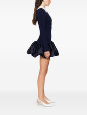 Self‑Portrait Blue Dresses — Silk Mini for Women