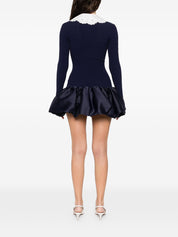 Self‑Portrait Blue Dresses — Silk Mini for Women