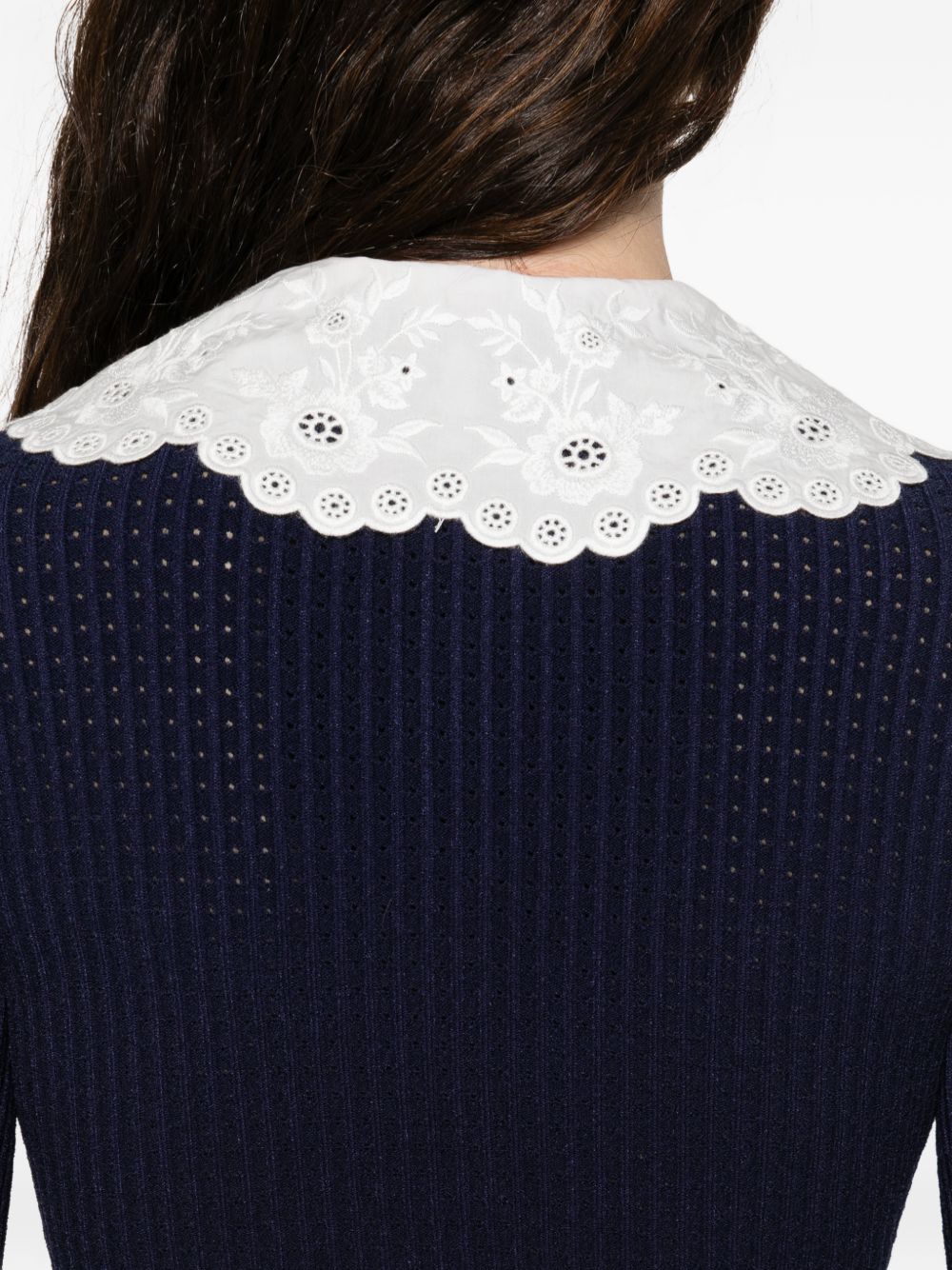 Self‑Portrait Blue Dresses — Silk Mini for Women