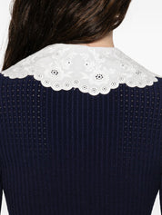 Self‑Portrait Blue Dresses — Silk Mini for Women