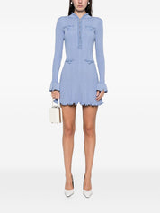 Self‑Portrait Dresses — Clear Blue Silk Dresses