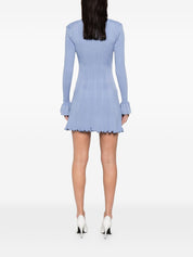 Self‑Portrait Dresses — Clear Blue Silk Dresses
