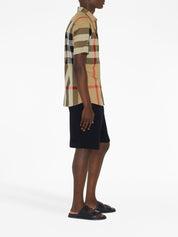 Burberry Beige Cotton Check Shirt for Men
