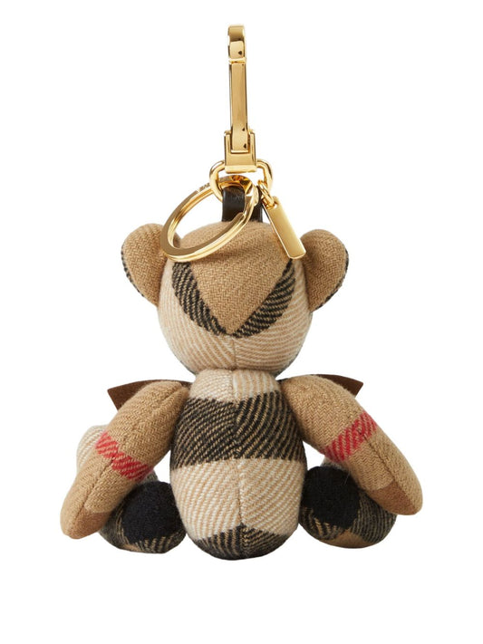 Burberry Thomas Bear Charm – Beige Vintage Check (12cm)
