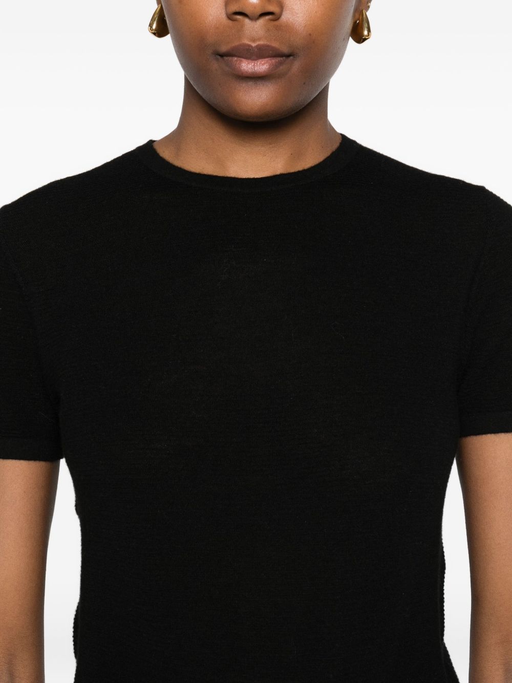 Black Cashmere T-Shirt — Lisa Yang