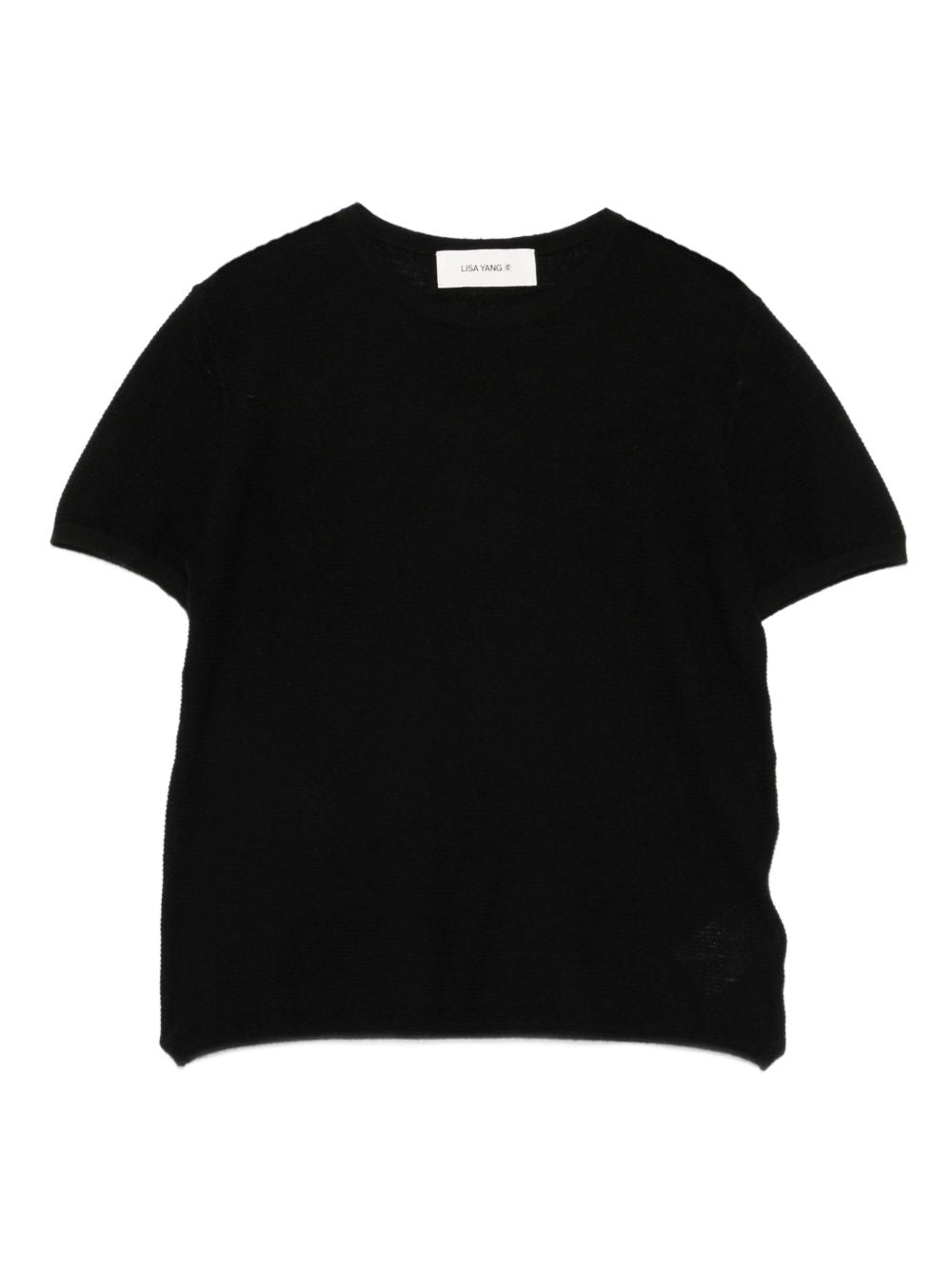 Black Cashmere T-Shirt — Lisa Yang