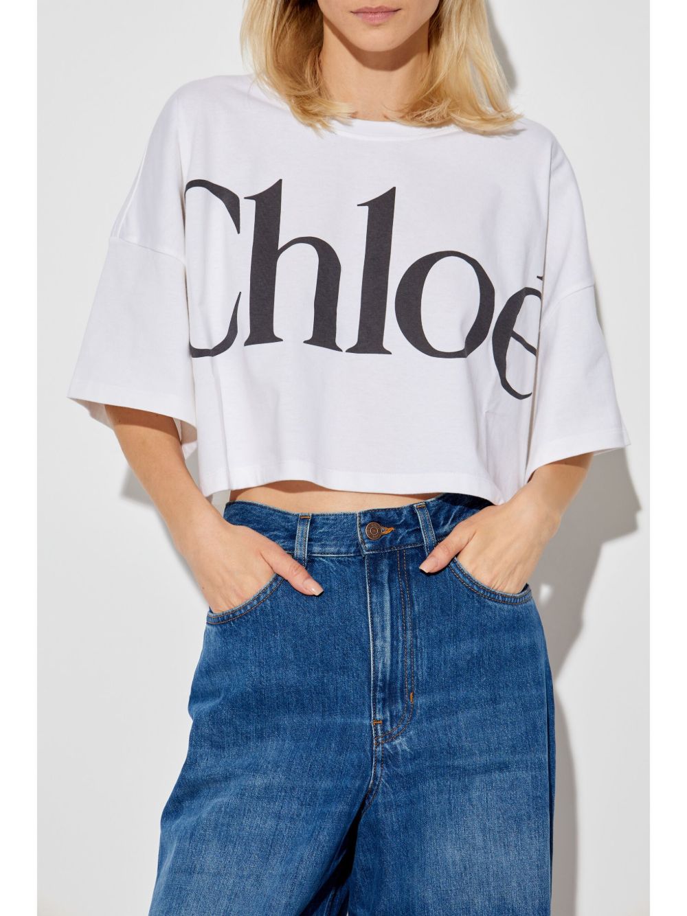 Chloé White Cotton T‑Shirt — Effortless Elegance