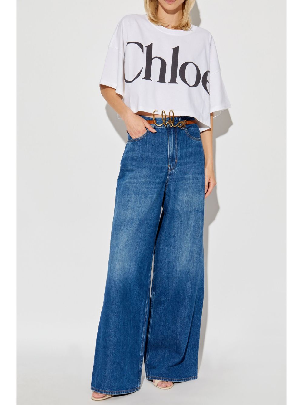 Chloé White Cotton T‑Shirt — Effortless Elegance