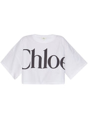 Chloé White Cotton T‑Shirt — Effortless Elegance