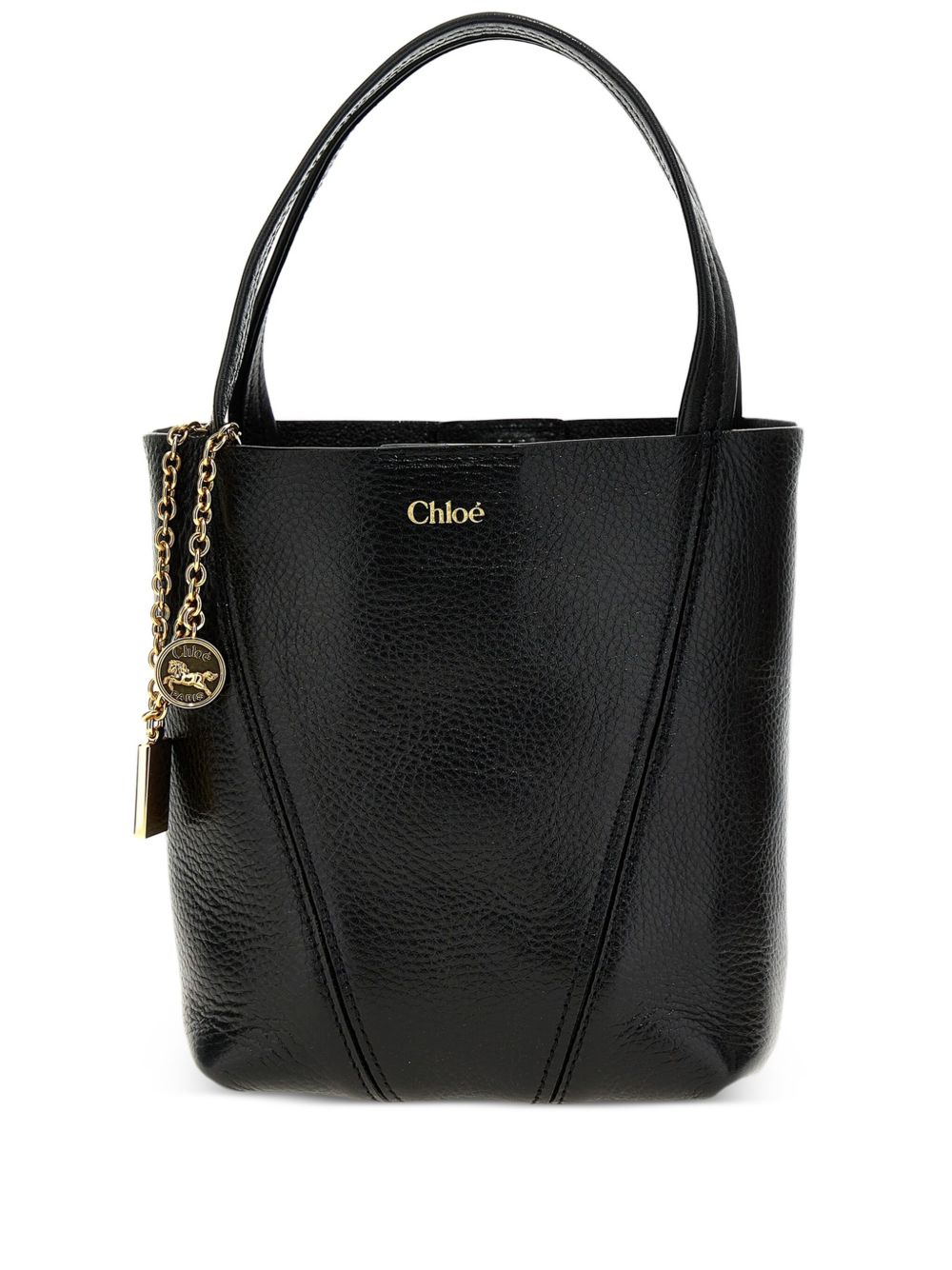 Chloé Shopper Bag in Black — Small Leather Tote, New In
