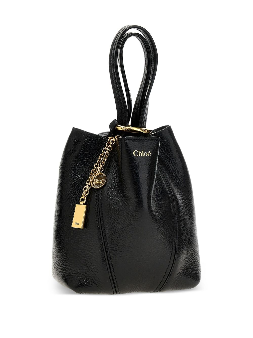 Chloé Shopper Bag in Black — Small Leather Tote, New In
