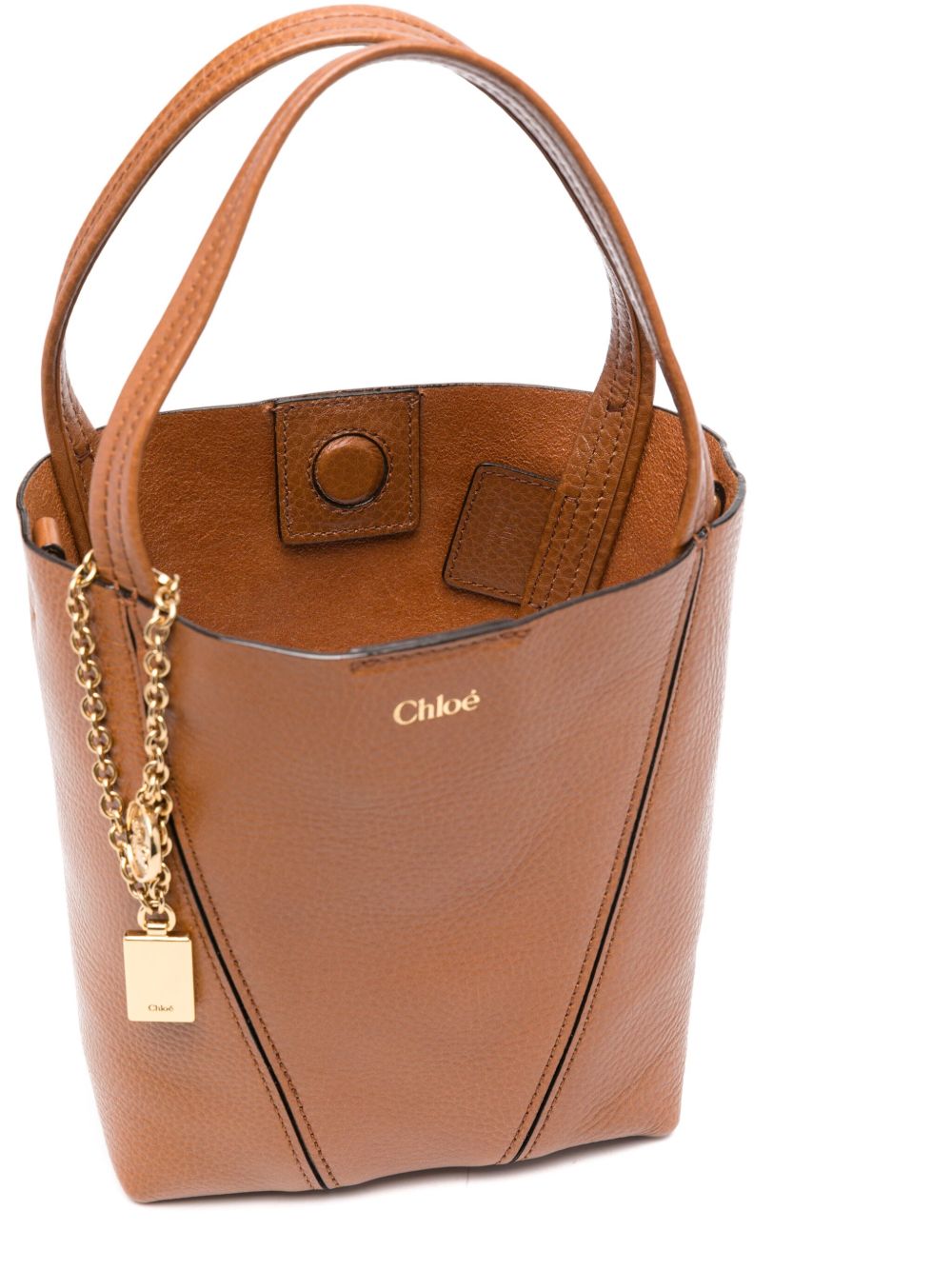 Chloé Shopper Bag — Leather Brown Tote (Small)