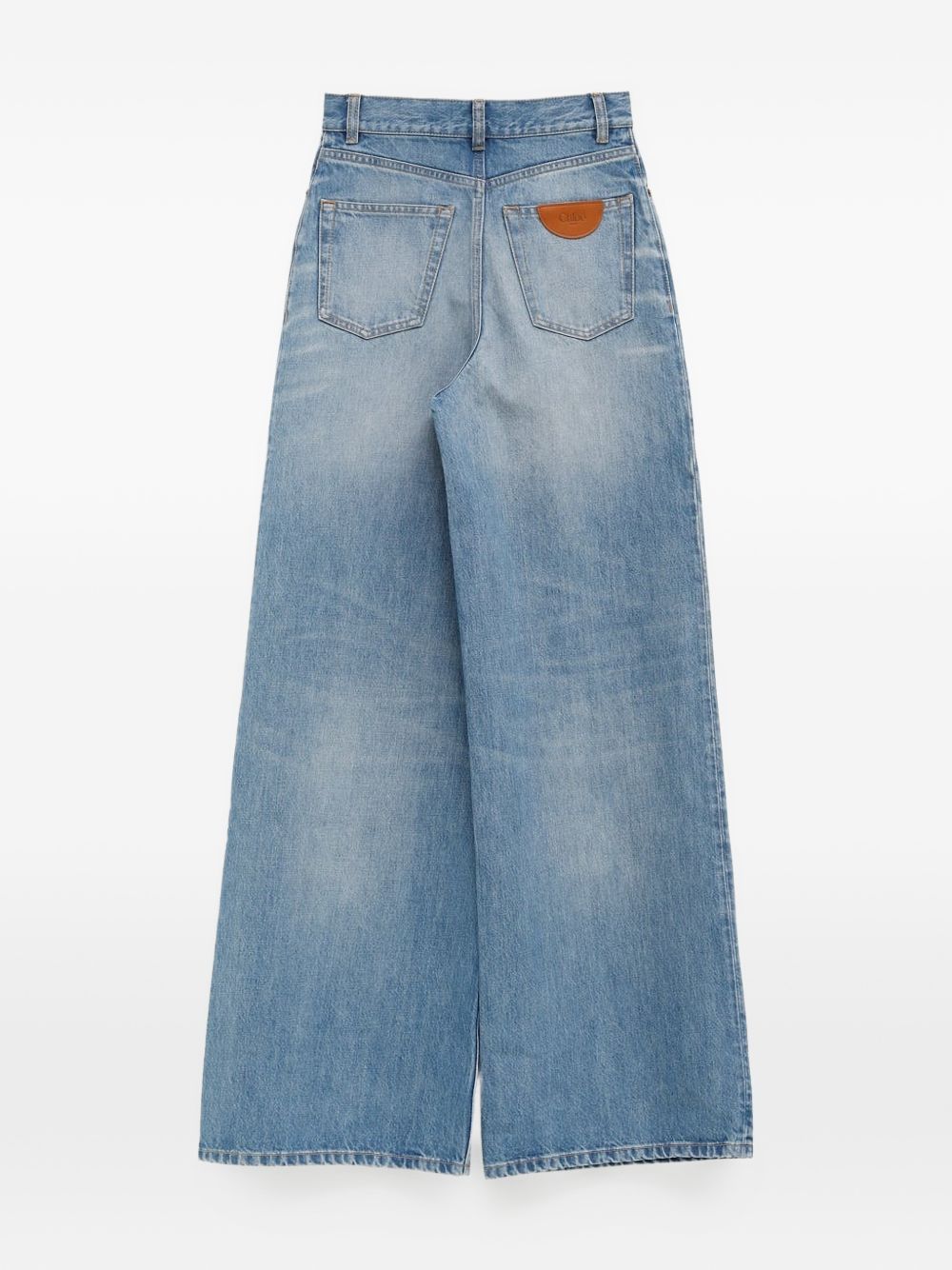 Chloé Clear Blue Wide‑Leg Jeans — Effortless Elegance
