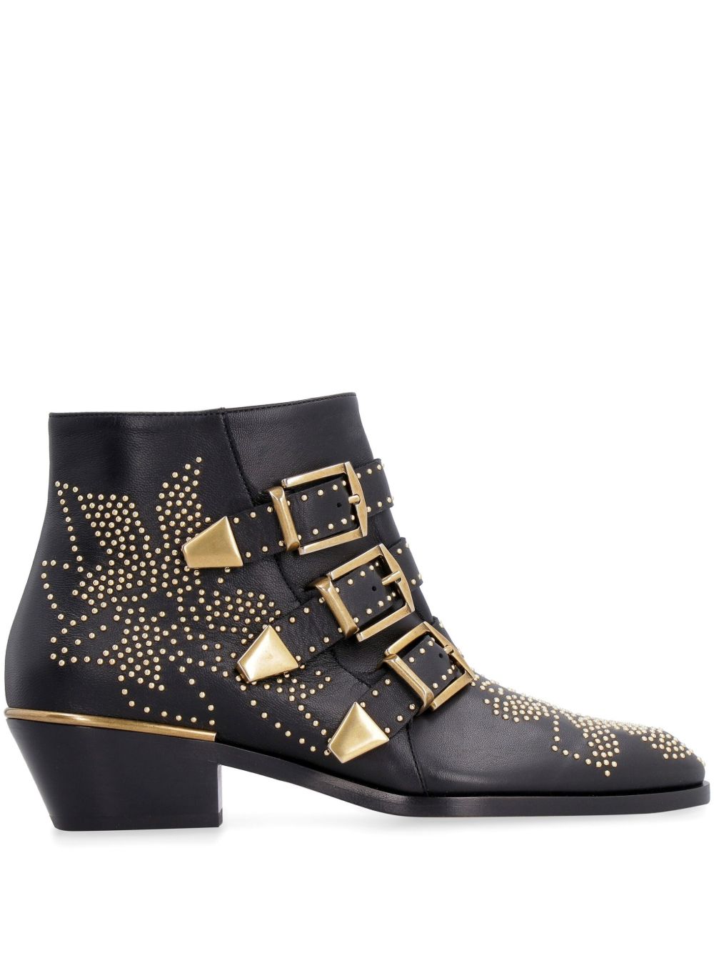 Chloé Susanna 30 Boots — Black Ankle Boots with Buckles
