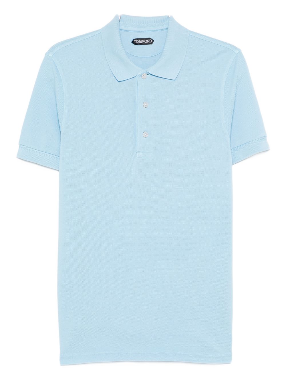 Tom Ford Clear Blue Cotton Polo — Tailored Men’s Polo