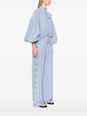 Zimmermann Clear Blue Shirt — Linen‑Touch Denim Blouse