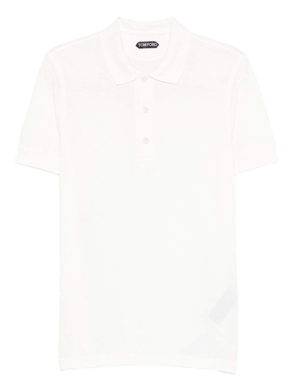 Tom Ford White Cotton‑Blend Polo — Refined Everyday Wear
