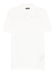 Tom Ford White Cotton‑Blend Polo — Refined Everyday Wear