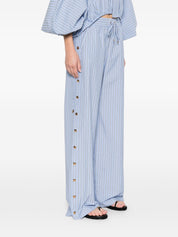 Zimmermann Trousers Clear Blue — Wide‑Leg Comfort