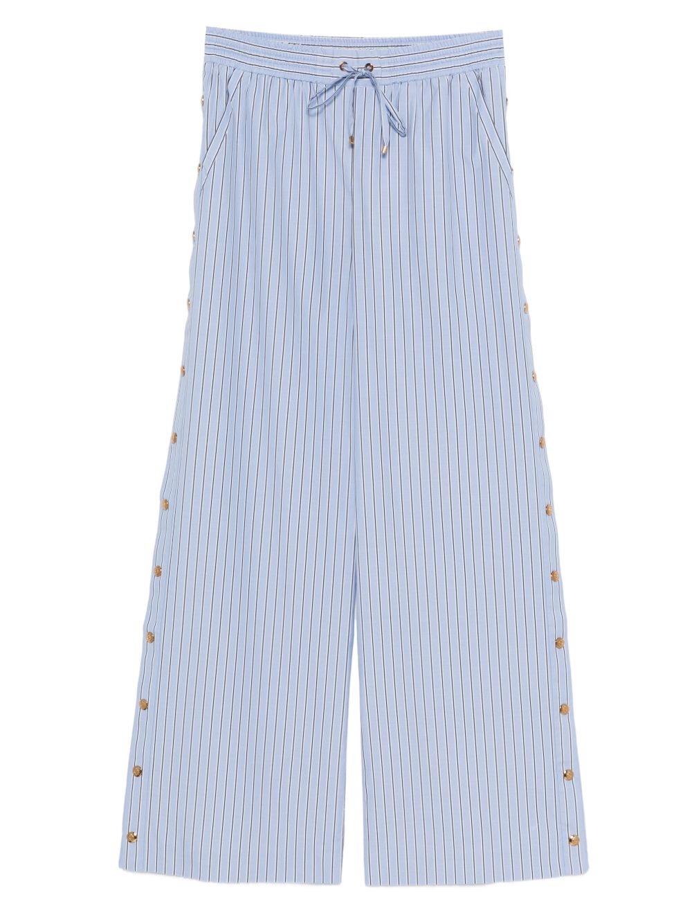 Zimmermann Trousers Clear Blue — Wide‑Leg Comfort