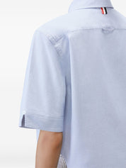 Thom Browne Clear Blue Cotton Cropped Shirt