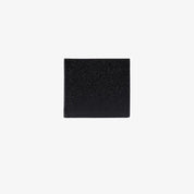 Thom Browne Wallets Black — Leather Bifold with RWB Trim