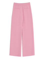Valentino Pink Silk Trousers — Slim Draped Comfort