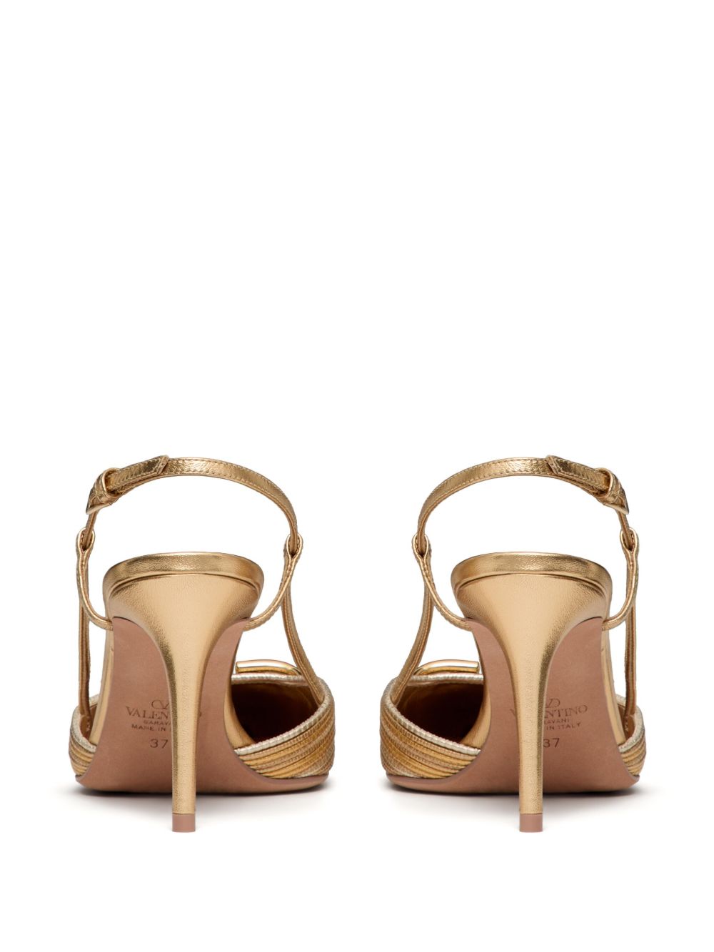 Valentino Garavani Golden Medium Heel Slingbacks