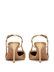 Valentino Garavani Golden Medium Heel Slingbacks