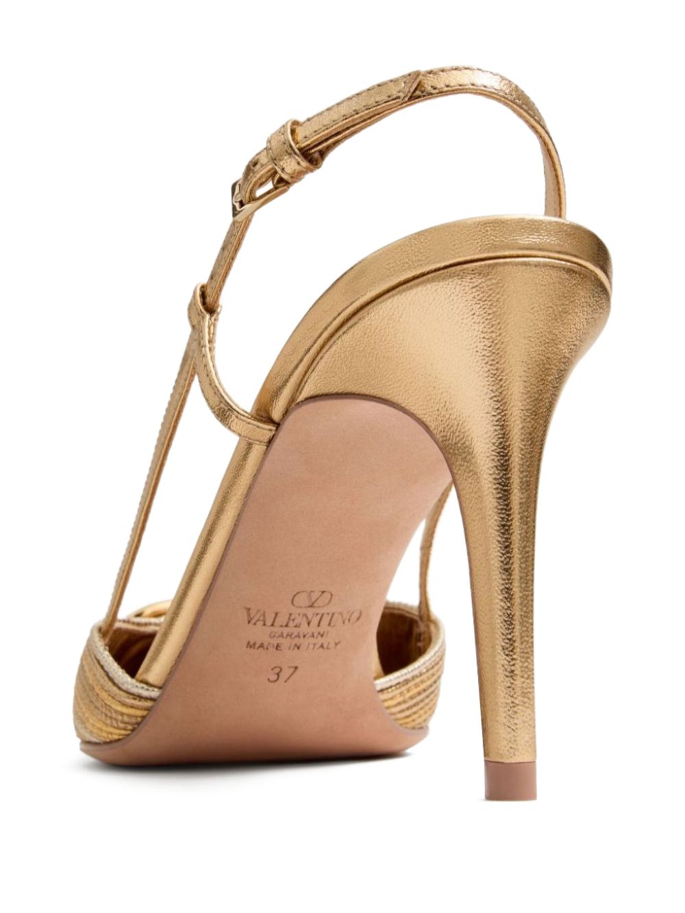 Valentino Garavani Golden Medium Heel Slingbacks