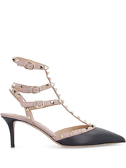 Valentino Garavani Medium Heel — Black Rockstud Pumps