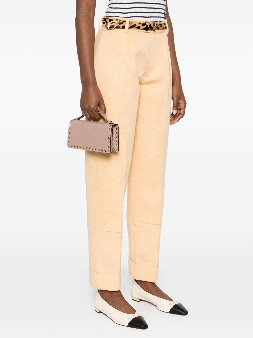 Valentino Garavani Powder Clutch — Rockstud Blush Elegance