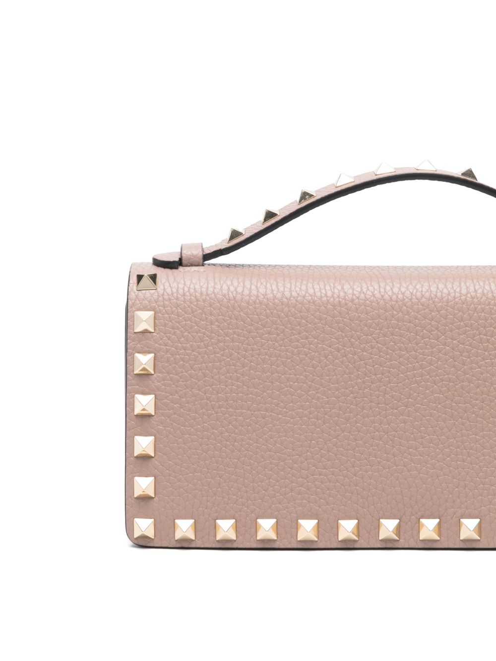 Valentino Garavani Powder Clutch — Rockstud Blush Elegance