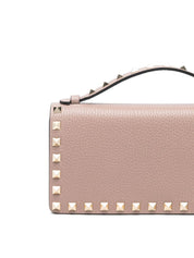 Valentino Garavani Powder Clutch — Rockstud Blush Elegance