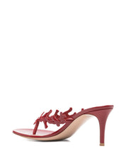 Gianvito Rossi Red Thong Embellished Sandal