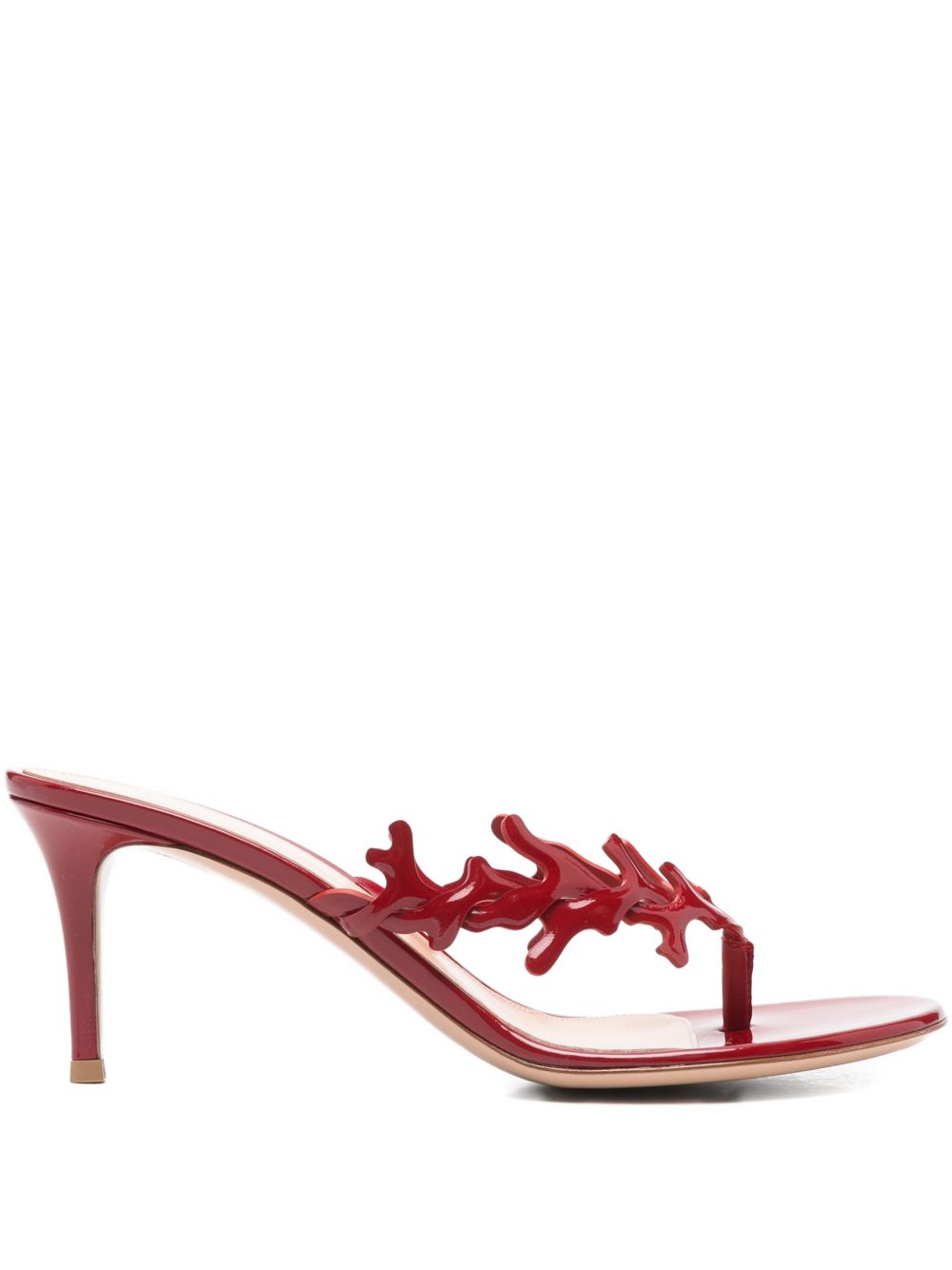 Gianvito Rossi Red Thong Embellished Sandal