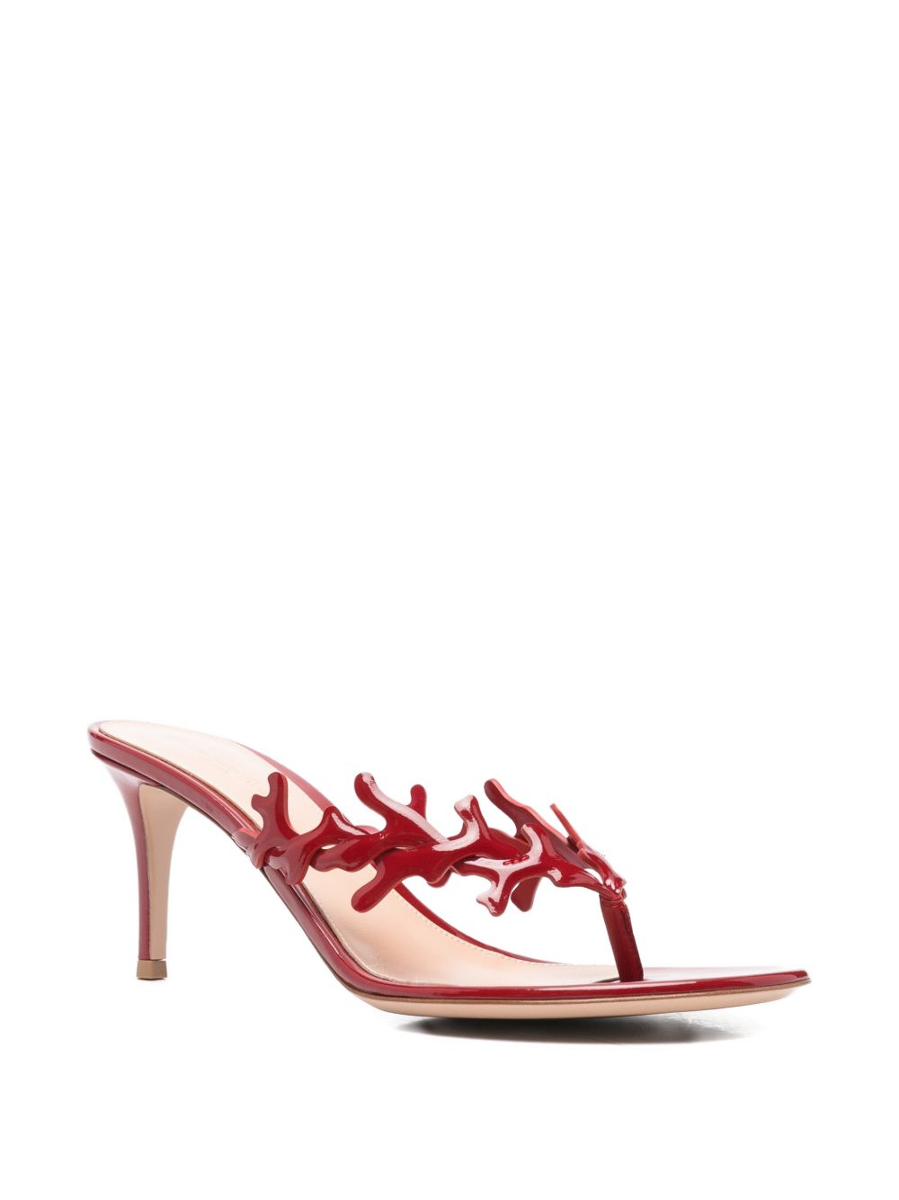 Gianvito Rossi Red Thong Embellished Sandal