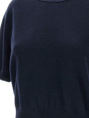 Blue Cashmere T‑Shirt — Genevra by Lisa Yang
