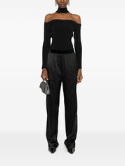 Tom Ford Silk Velvet Pajama Trousers — Black