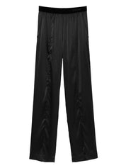 Tom Ford Silk Velvet Pajama Trousers — Black