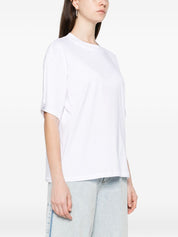 White Crew Neck T‑Shirt — Organic Cotton Larsson for Women
