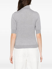 Light Grey Perry Wool Sweater — breathable, refined knit