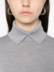 Light Grey Perry Wool Sweater — breathable, refined knit