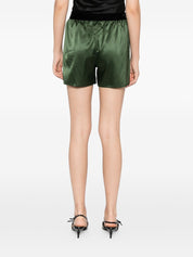 Tom Ford Green Silk Shorts — Elegant Loungewear